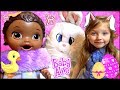 BABY ALIVE has EASTER MORNING! MEET the BUNNY! The Lilly and Mommy Show. The TOYTASTIC Sisters. The