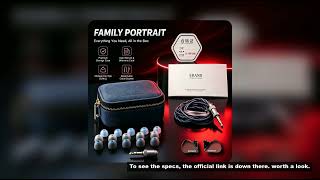 ERAND RESONANCE 5 RED 2DD+2BA+1MP Hybrid IEMs Wired HIFI In-ear Earphones 5-driver 5-tube 5-way Moni