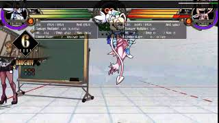 Skullgirls: Valentine air throw setup