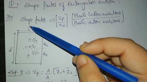 What is shape factor? ।। Shape factor of Rectangular Section