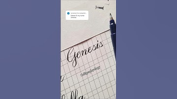Name request  : Genesis #calligraphyloverwithcalligraphypen #shortsvideo