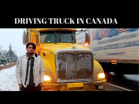 TRUCK DRIVER IN CANADA (TORONTO TO WINNIPEG)PART 1