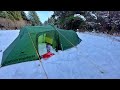 Tent Camping In Heavy Rain And Snow | Naturehike Opalus 2