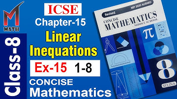 Class-8 I Cha-15 I Linear Inequation I ICSE I Selina Concise Math I Ex-15_1-8