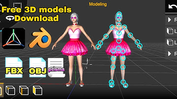 Ruby Fairy Dress Set bon PUBG Mobile-3D MODEL PRISMA3D Blender FBX+OBJ+prisma FREE DOWNLOAD