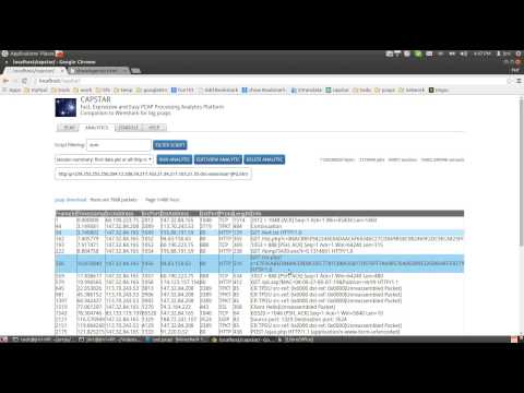 Demonstration of loading and analyzing large PCAP