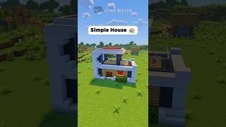 Minecart Simple Modern House Build ⚒️ #tutorials #minecraft #builds
