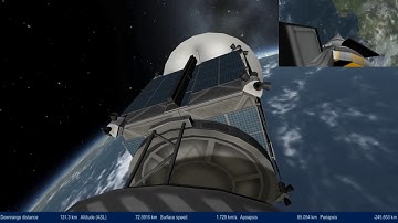 KSP kOS Falcon-7 KEOSAT-1 "webcast"