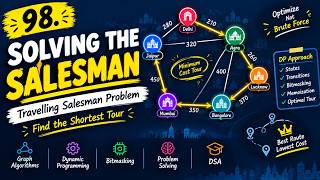 98. Solving the Travelling Salesman Problem | TSP Explained with Graph Algorithms