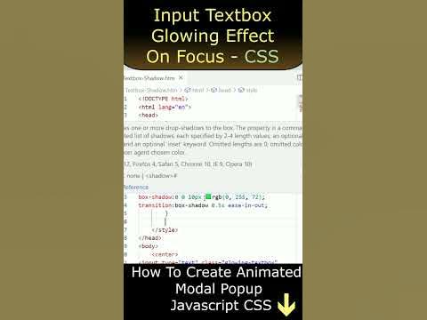 Input Textbox Focus Border Animation CSS #webdesign - YouTube