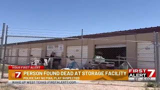 Woman found dead at north Odessa storage facility