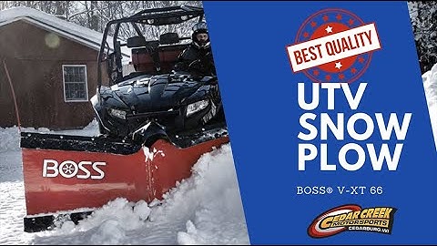 Best Quality UTV Snow Plow 2024 | Boss V-XT Plow Walkaround