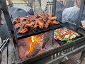 Santa Maria Style Fajitas, Short Ribs, and Chicken Wings on the Sunterra 48" Santa Maria Grill   4K