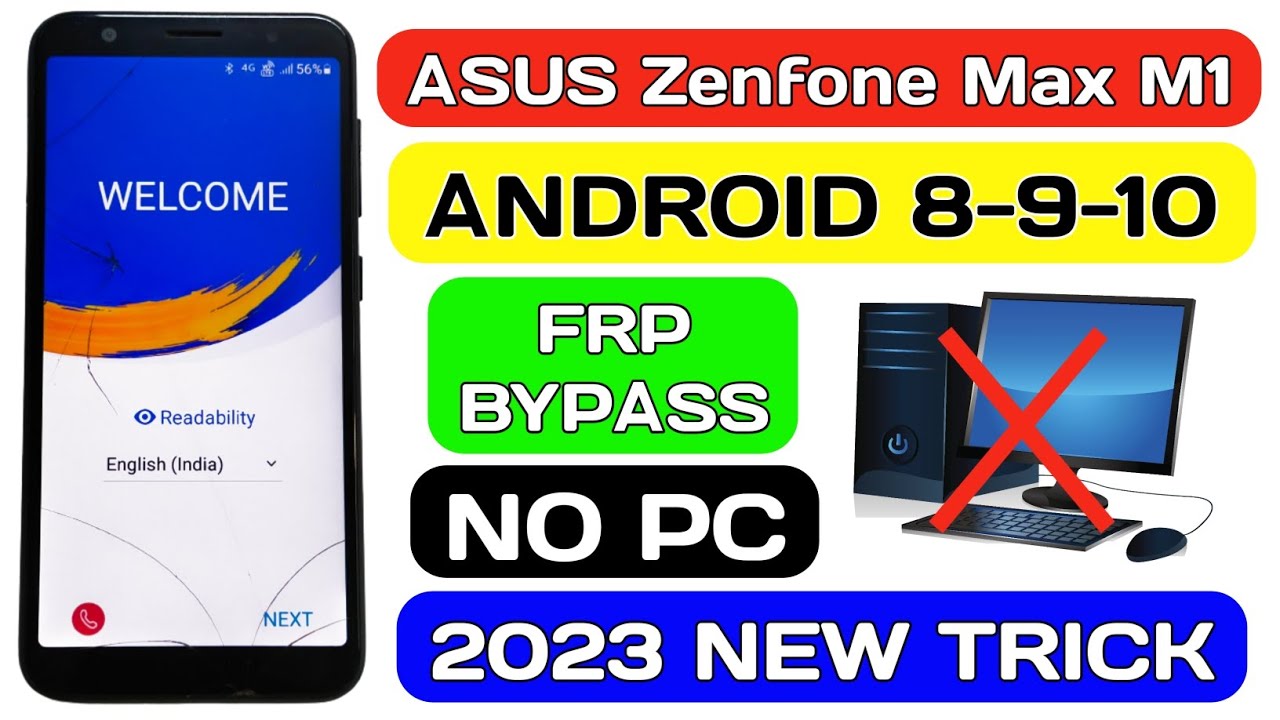 Asus Zenfone Max M1 frp bypass without pc 2023.