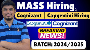 🔥Capgemini Superset Hiring | Cognizant Superset Hiring | Mass Hiring | Off-Campus Drive 2024/2025