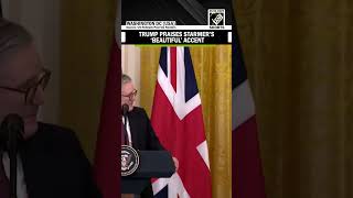 US President Donald Trump praises UK PM Starmer’s accent while addressing press conference