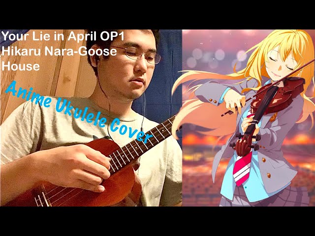 Hikaru Nara - Your Lie in April OP1 - Anime Ukulele Cover [TABS in description] class=