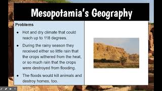 Notes - Mesopotamia Geography