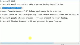 Java Project Software Installation Guide
