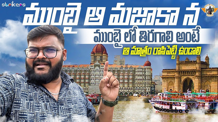 Exploring Mumbai || Telugu Travel Vlogger || Strikers