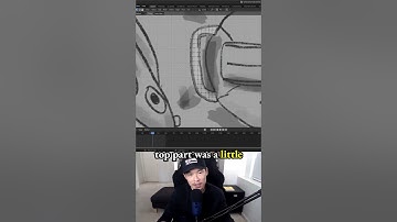 Creating symmetric handle ears - how to make 3d game character in Blender - 3.6: Goggles the DJ