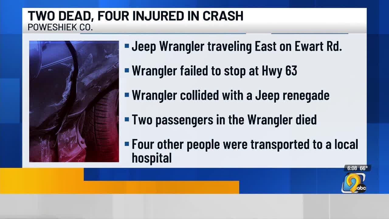 Two killed, four others injured in Poweshiek County crash - YouTube