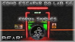 Como escapar do Lab 56 forma simples (+ Badge) no BEAR 2 - BEAR* Roblox