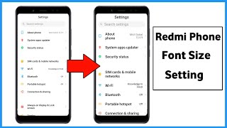Redmi Font Size Change | How To Change Font Size In Redmi | How To Change Font Size In Redmi Note 10 screenshot 2