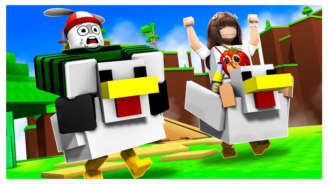 Roblox Obby Pero Somos Un Chicken Jockey / Jinete De Gallina Obby Roblox