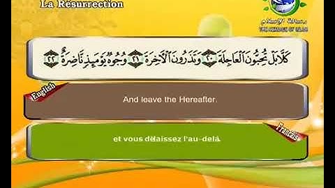 سورة القيامة بصوت القارئ الشيخ سعد الغامدي | Sourate al-Qiyamah |Surah al-Qiyamah | Saâd el-Ghamdi