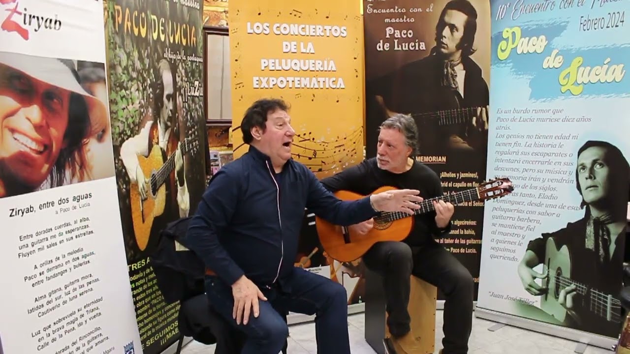 Tomás de Quesada y Juan del Coroní en el 12º Encuentro con PACO de LUCÍA