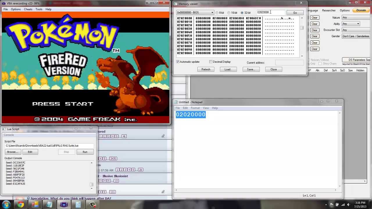 Pokémon Fire Red, Software