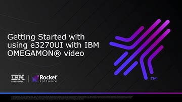 Getting Started with using E3270 UI with IBM OMEGAMON