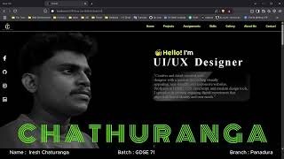 HTML CSS JS Portfolio - IJSE GDSE 71 - Panadura - Iresh Chathuranga - 2nd Semester Final Project