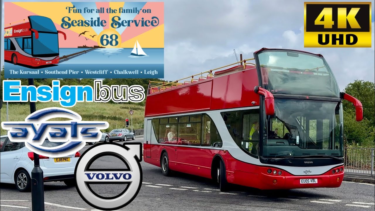 [Ensignbus Seaside Service: 68 Leigh to Southend-on-Sea Pier] Ayats Bravo City OpenTop Volvo B7L