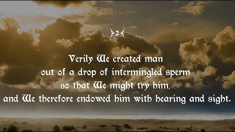 76 Surah Al-Insan سورة الإنسان‎  ("Human") by Mishary Rashid Alafasy - Abul A'la Maududi
