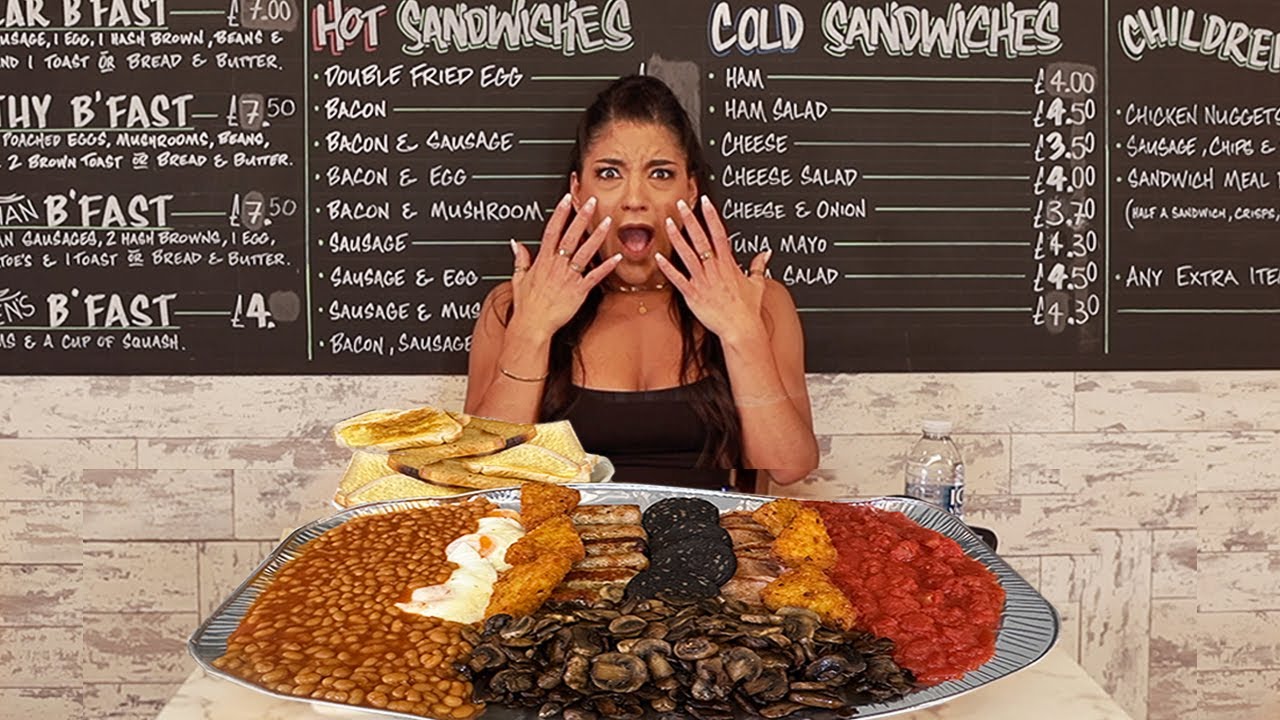 «БОЛЕЕ 40 ЧЕЛОВЕК НЕ СПРАВИЛИСЬ С ЭТИМ ЗАВТРАКОМ ИЗ 40 ПУНКТОВ!» НЕПОБЕДИМЫЙ ПОЛНЫЙ АНГЛИЙСКИЙ | ...