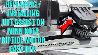Installing Lift Assist Spring on Minn Kota Riptide/Terrova Trolling Motor on Boston Whaler Montauk