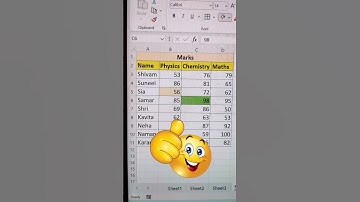 Cells Colouring Trick In Excel ‼️ | Excel Shorts Video ✅ #shorts #excelshorts #exceltricks #bytetech