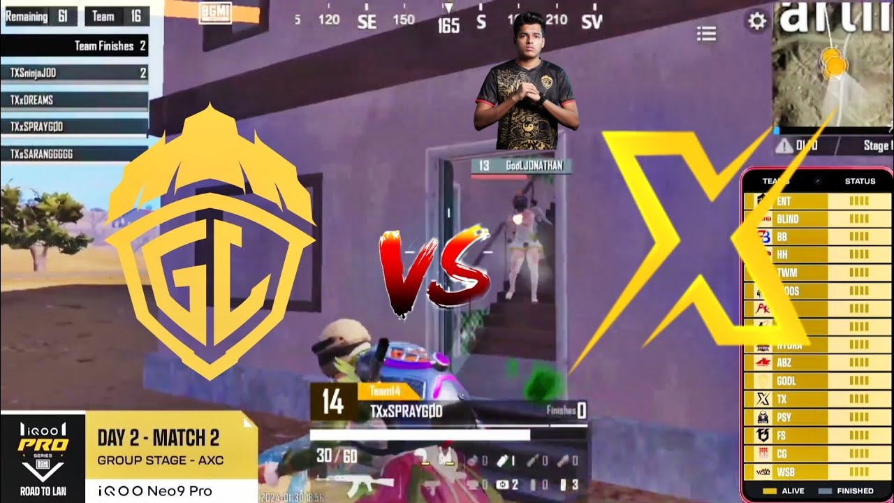 Godlike vs Team Xspark 4 vs 4 🔥 - YouTube