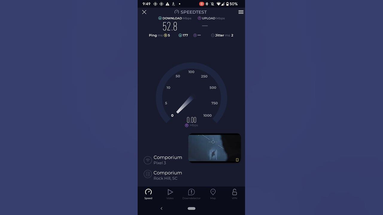 Comporium business internet speed test youtube