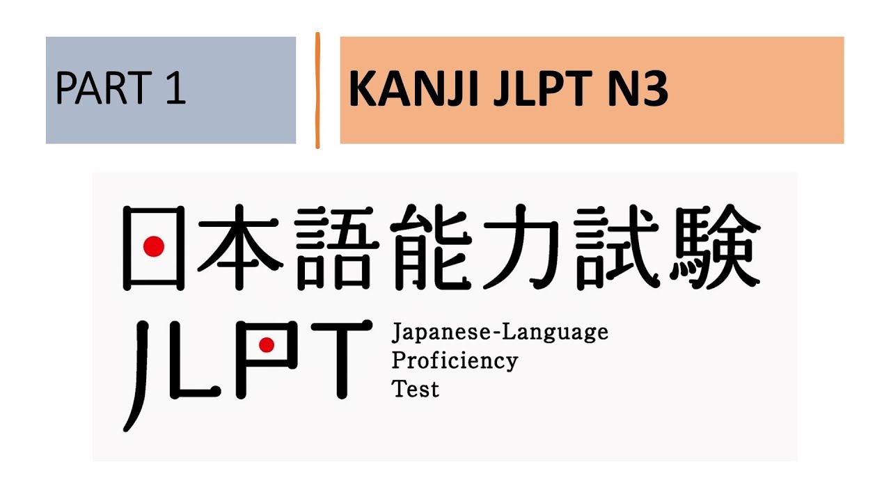 KANJI WAJIB JLPT N3 (PART 1) - Persiapan JLPT N3 2023