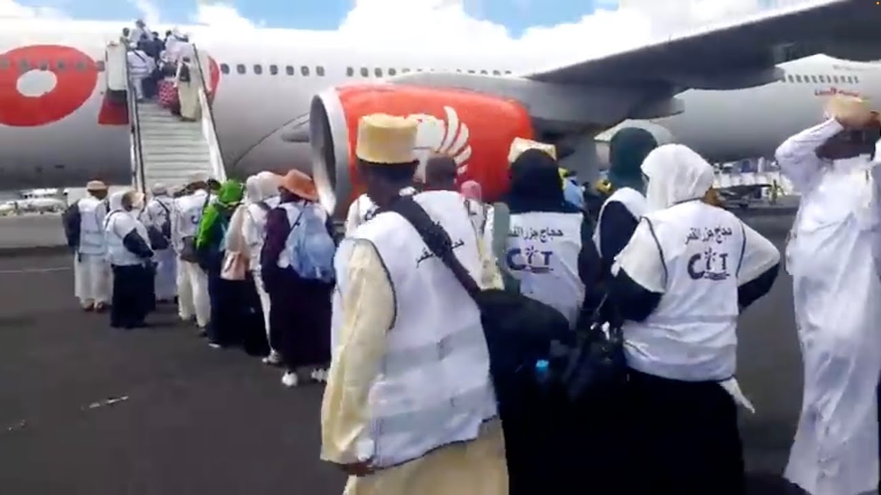 Hadj 2025 : Les pèlerins comoriens sur le tarmac de l'aéroport de Hahaya