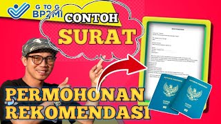 🔴CONTOH SURAT PERMOHONAN REKOMENDASI PASPORT.