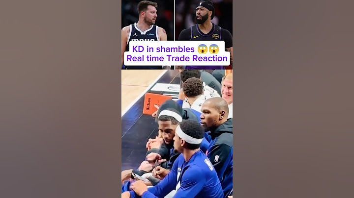 Shocking Luka Doncic Anthony Davis trade left Kevin Durant speechless on the bench - #nbatrade