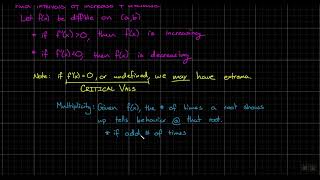2nd Hour Calculus (12/8/25) - Lesson 4.3.2 - Intervals of increase and decrease