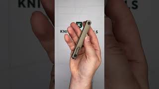 Spartan Blades Nemec Folder SFBL12TN, Black PVD CPM S35VN, Tan