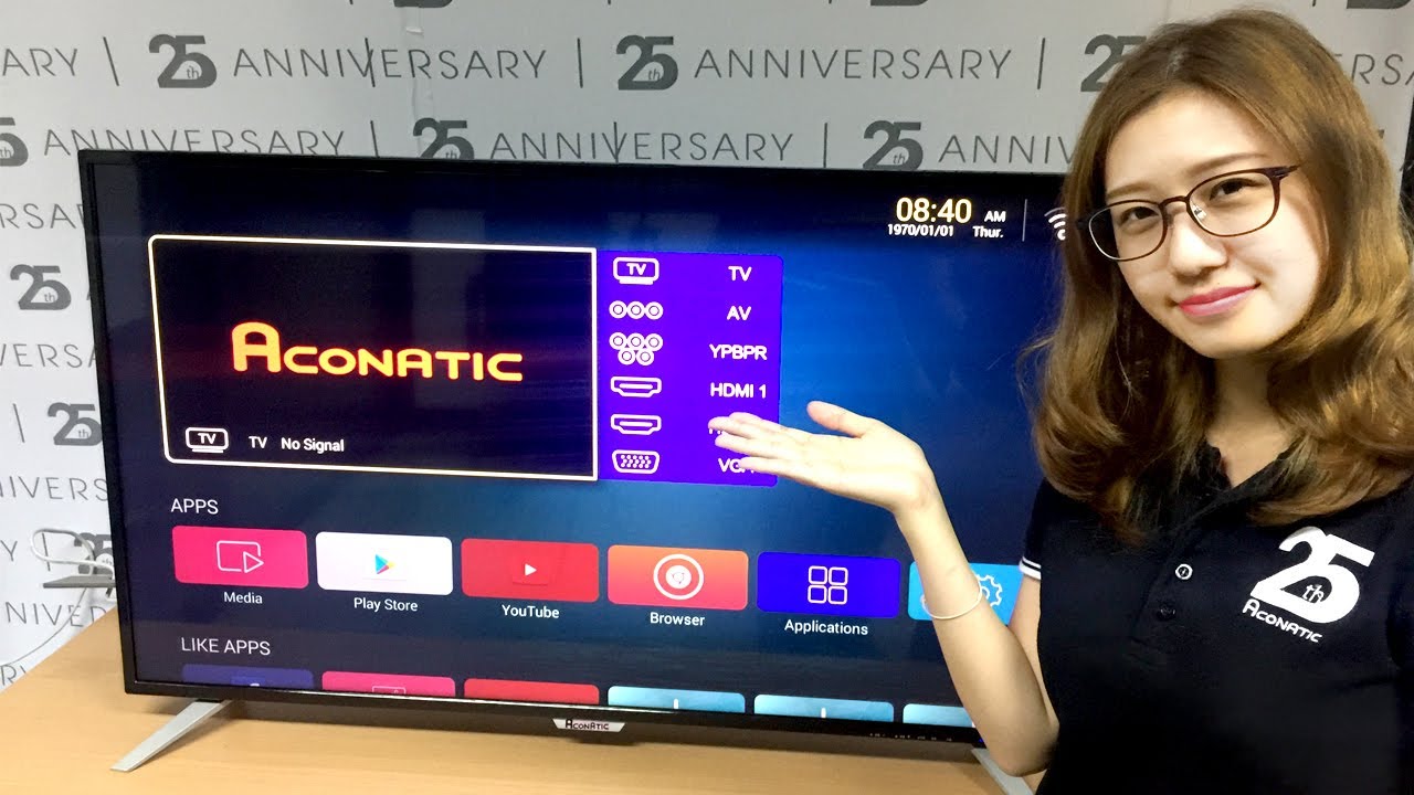 เล่นยูทูปไม่ได้ Update วิธีการเชื่อมต่อSmartphone เข้ากับSmart TV ของAconatic ผ่านแอปพลิเคชันEshare