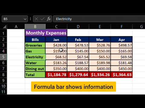 Excel tutorial | Learn how to .... 🙋 #1.Excel Introduction - Screen ...