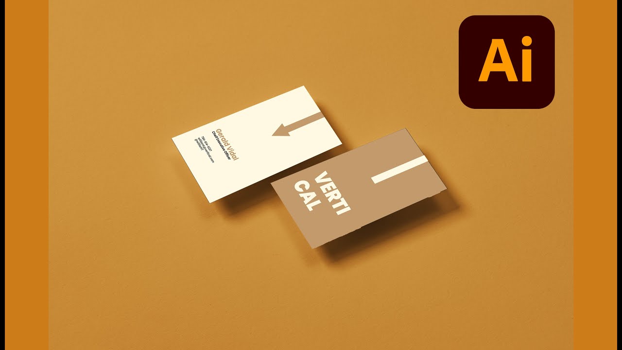 How to make the perfect vertical business card design in Adobe Illustrator